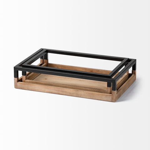 Ross set of 2 decor trays
