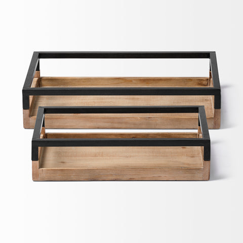 Ross set of 2 decor trays