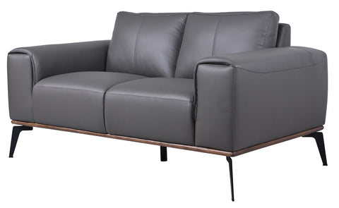 Pietro Genuine Leather Loveseat