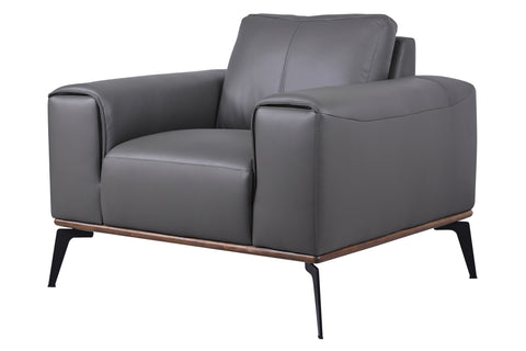 Pietro Genuine Leather Accent Chair