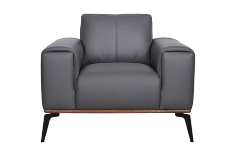 Pietro Genuine Leather Accent Chair