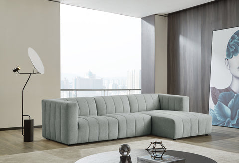 Lauriston 3 Pc Sectional Set Right Chaise - Grey