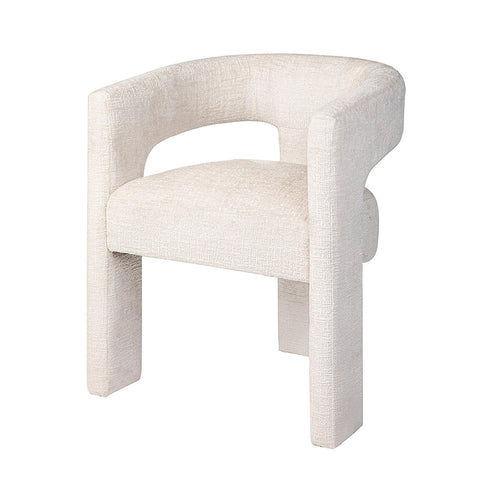 Gwen Open-Back Upholstered Chair - Natural