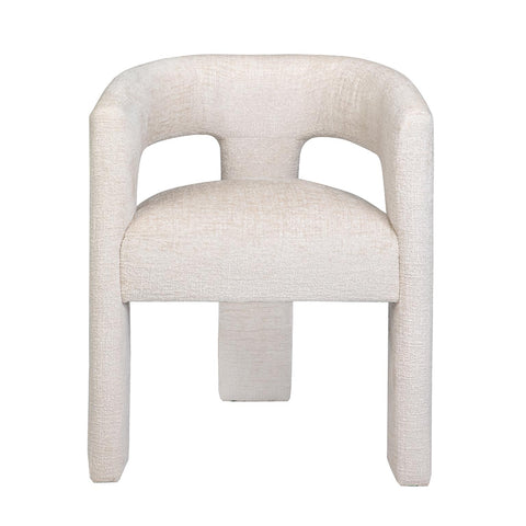 Gwen Open-Back Upholstered Chair - Natural
