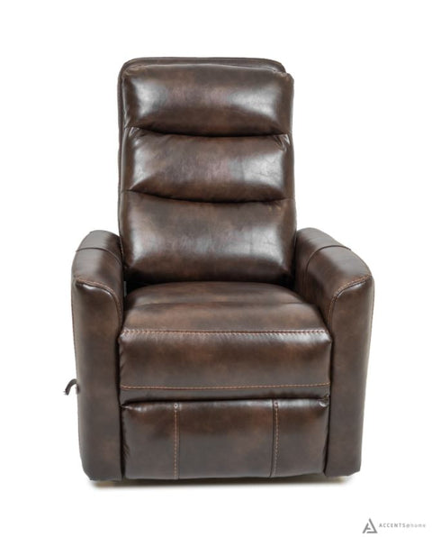 FLOOR MODEL Murphy Leather Gel Manual Reclining Chair - Dark Grey