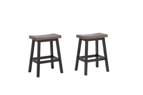 Stilla Solid Wood Saddle Counter Stool