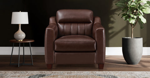 Nolan Genuine Leather Accent Chair