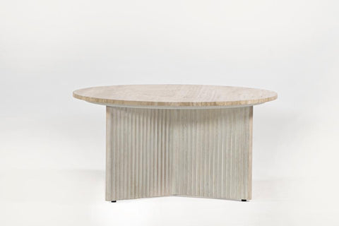 Dania Solid Wooden & Marble Coffee Table