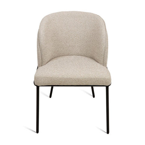 Angelo Flax Fabric Dining Chair - Beige