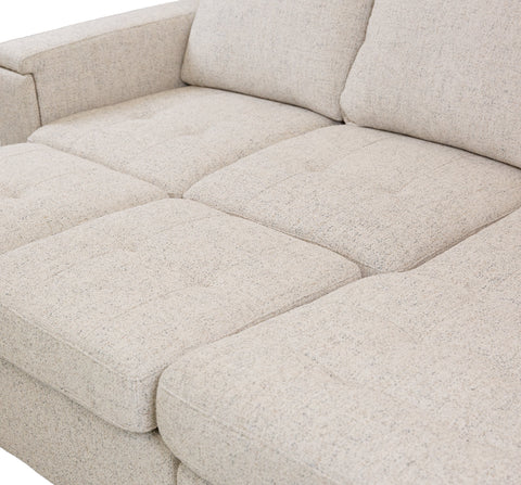 Bjorn Pull Out Sleeper Sectional - Quartz