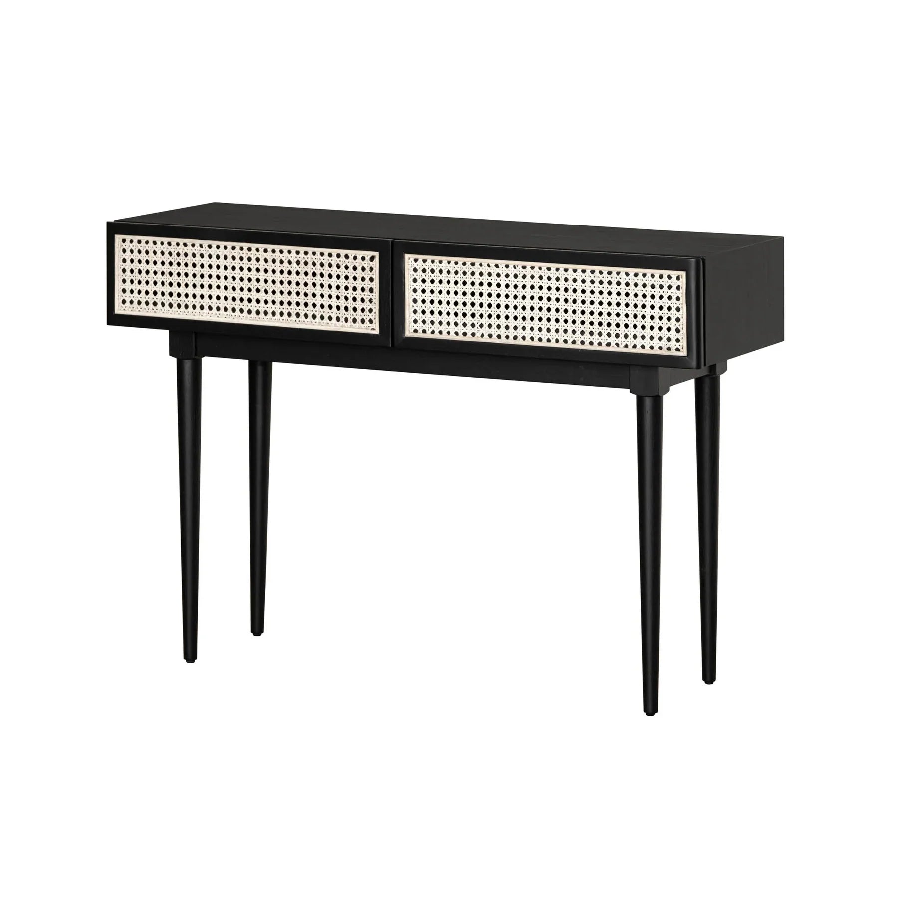 Cane Console Table - Matte Black – Accents@Home