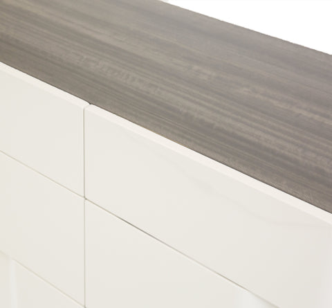 Janice 6 Drawer Two Tone Double Dresser