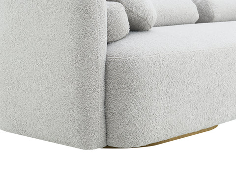 Freya Premium Boucle Fabric Sofa - Teddy Taupe