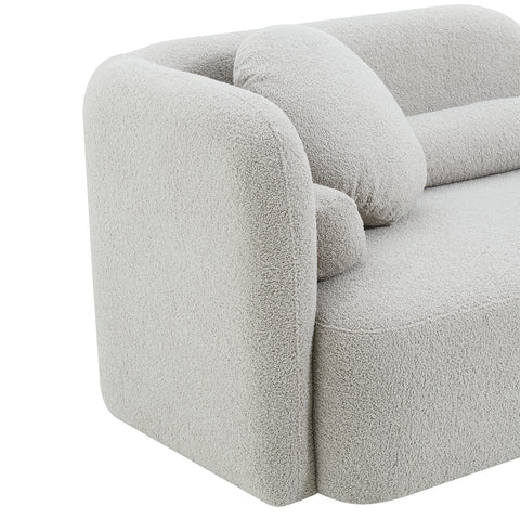 Freya Premium Boucle Fabric Sofa - Teddy Taupe