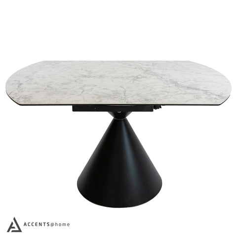 Tokyo Round Extendable Dining Table - Faux Marble