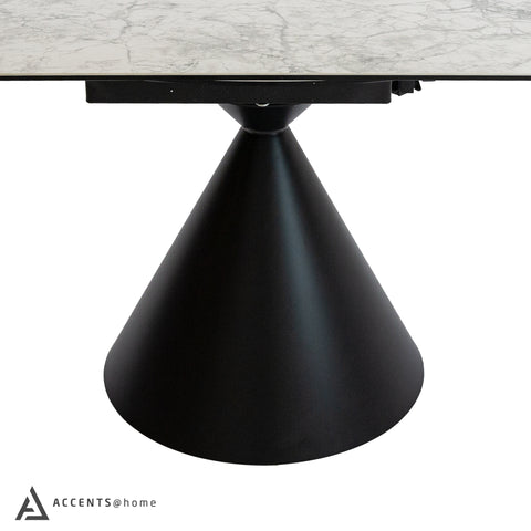 Tokyo Round Extendable Dining Table - Faux Marble
