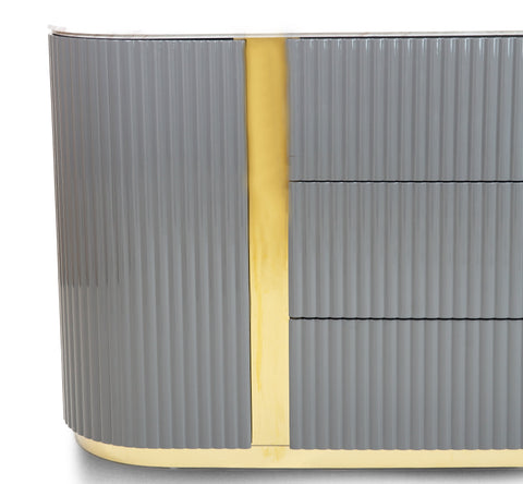 Evelyn 6 Drawer Two Tone Double Dresser