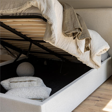 Julia Storage Bed - Cream