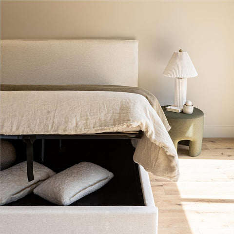 Julia Storage Bed - Cream