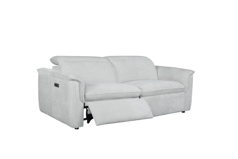 Gabriel Power Recliner Sofa with Adjustable Headrest - Dove