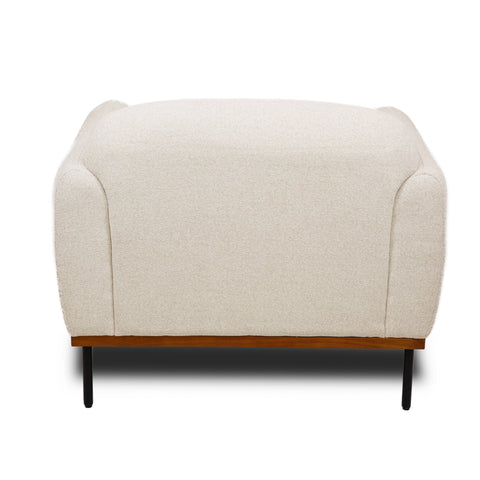 Genea Accent Chair with Premium Believe Fabric - Beige