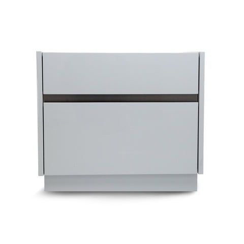Gilly Grey Glossy Finish Night Stand