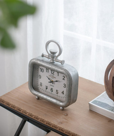 Short Old Town Table Clock
