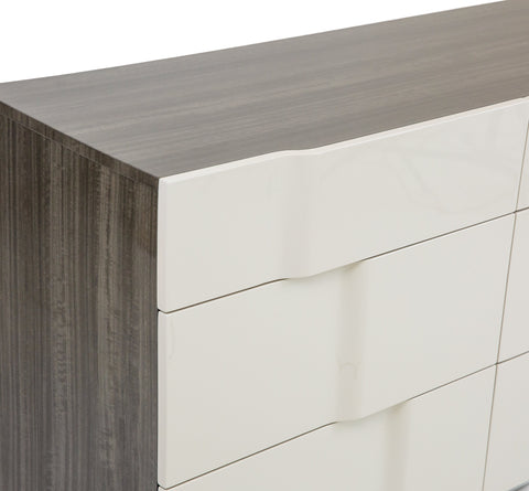 Janice 6 Drawer Two Tone Double Dresser