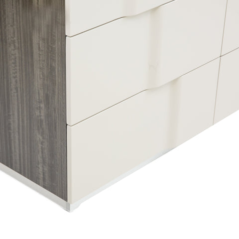 Janice 6 Drawer Two Tone Double Dresser