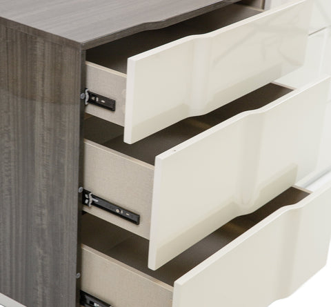 Janice 6 Drawer Two Tone Double Dresser