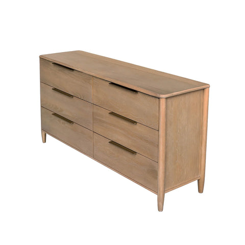 Helora 6 Drawer Dresser - Sand