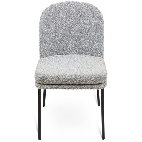 Kendra Boucle Dining Chair - Grey