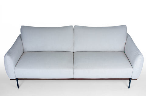 meela sofa with sturdy solid wood frame