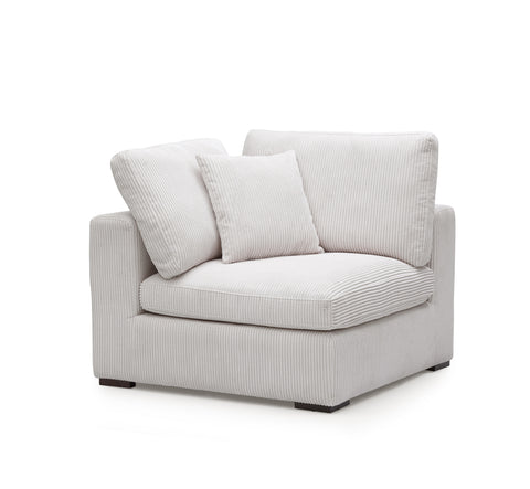 clark corner sofa - ivory