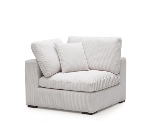 Clark 5 pcs Sectional with Ottoman - Grey