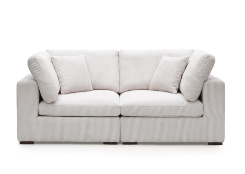 Clark 5 pcs Sectional with Ottoman - Grey