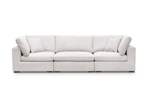 Clark 5 pcs Sectional with Ottoman - Grey