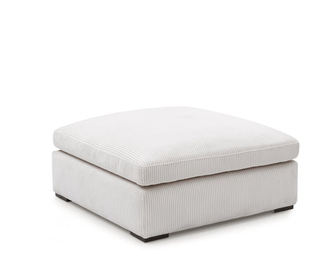 clark ottoman - ivory