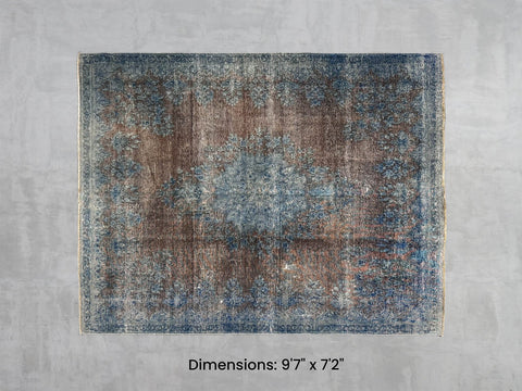 Namaste Rug - Blue/Brown 9'7" x 7'2"