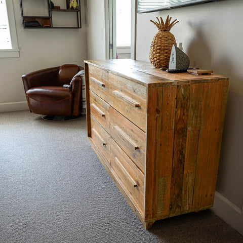 Dovian 6 Drawer Dresser - Dark Driftwood