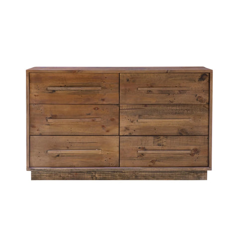 Dovian 6 Drawer Dresser - Dark Driftwood
