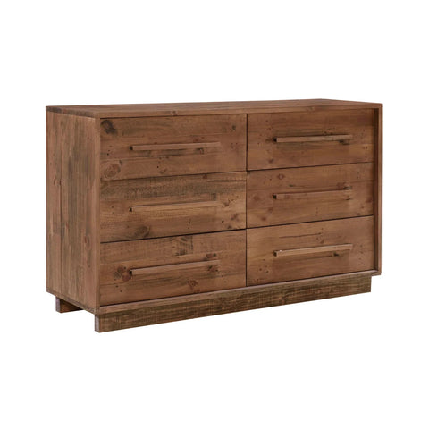 Dovian 6 Drawer Dresser - Dark Driftwood