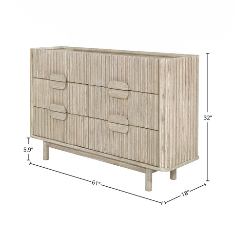 Delora 6 Drawer Dresser