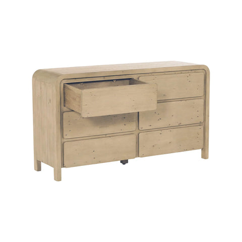 Fremont 6 Drawer Dresser - Scrubbed Teak