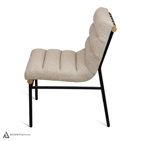 Ryna Vista Fabric Dining Chair - Linen