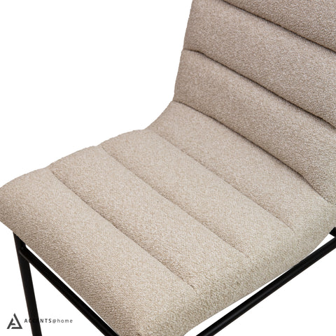 Ryna Vista Fabric Dining Chair - Linen