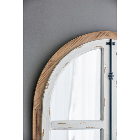 Arch Wood Wall Mirror