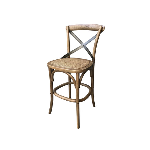 Wynric Back Fixed Counter Stool - Sundried