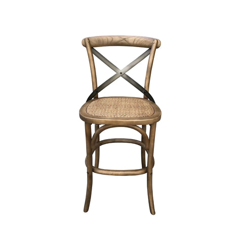 Wynric Back Fixed Counter Stool - Sundried