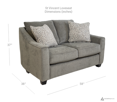 FLOOR MODEL St Vincent Loveseat - St Vincent - Made In Canada